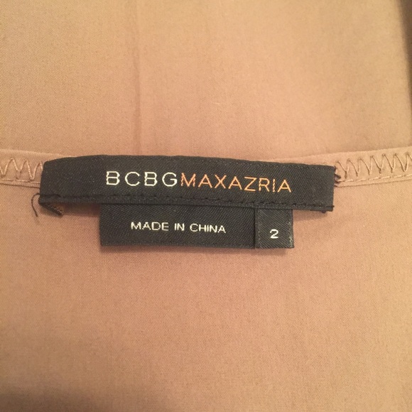 BCBGMaxAzria brown polish cotton stretch dress EUC - Picture 6 of 8